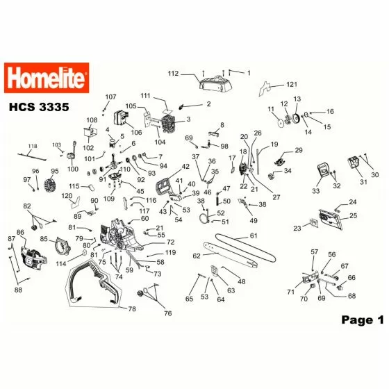 Homelite HCS3335  PUMP 5131000552 Spare Part Type: 5134000012